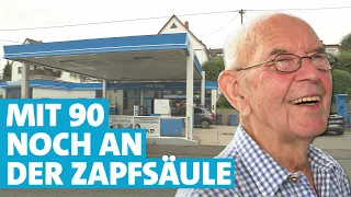90 und immer noch Tankwart: Peter denkt nicht ans Aufhören
