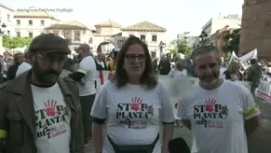 Manifestación plataforma StopBiogásAndújar 09 11 2025