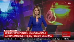 Operaţiune pentru salvarea unui bărbat, intervenţie cu focuri de armă