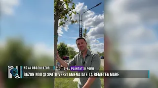 Gazon nou și spații verzi amenajate la Remetea Mare