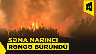 Kanadada şiddətli meşə yanğınları
