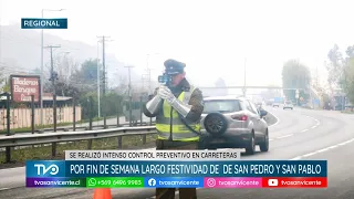 Carabineros detuvo a 11 personas y realizó 2.825 controles y fiscalizaciones vehiculares en OHiggins