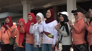 PALEMBANG LANGUAGE NEWS - SOUTH SUMATRA PROVINCE DHARMA WANITA WALKING COMPETITION