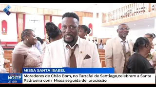 Moradores de Chão Bom, Tarrafal Santiago, celebram a Santa Padroeira com Missa seguida de procissão
