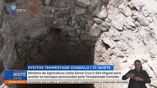 Minister of Agriculture visits Santa Cruz and São Miguel to assess damage from Storm Gonzalo