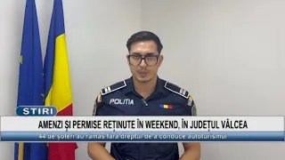 FINES AND SUSPENDED LICENSES OVER THE WEEKEND IN VÂLCEA COUNTY