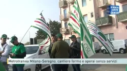Milan-Seregno light rail line: Construction site stalled, workers without services, protests erupt.