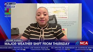 Major weather shift from Thursday