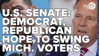 U.S. Senate: Progressive Democrat, Trump backed Republican hope to swing Michigan voters