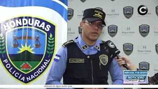 ¡Intensa persecución en San Pedro Sula! Capturan a dos presuntos asaltantes en vehículo