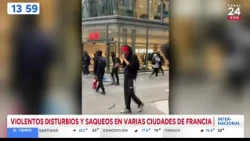 Violent Riots and Looting in Several French Cities | 24 Horas TVN Chile