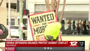 Richmond protest targets U.S.-Israel strikes on Iran