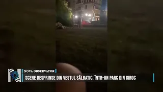 Wild West scenes in a park in Giroc