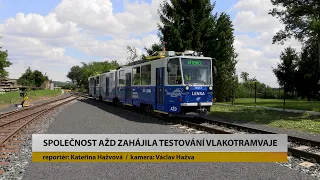 DĚTENICE: Společnost AŽD zahájila testování vlakotramvaje