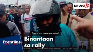 Rider na dumaan sa gitna ng INC rally, ninakawan at binantaan umano | Frontline Tonight