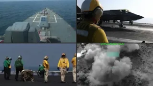 CENTCOM releases images of US aircraft and warships during Iran operation