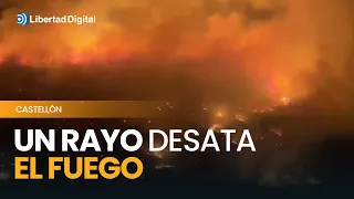 Castellón | El incendio por un rayo en Segorbe amenaza la Sierra Calderona