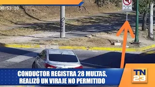 Driver clocks 28 traffic tickets for illegal turns