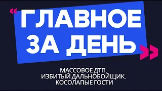 Главное за день: массовое ДТП, избитый дальнобойщик и косолапые гости