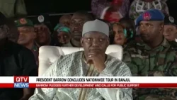 PRESIDENT BARROW WRAPS UP NATIONWIDE MEET THE PEOPLE’S TOUR IN BANJUL.
