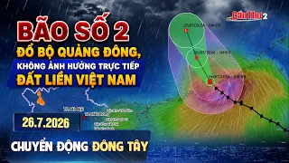 Typhoon No. 2 makes landfall in Guangdong, no direct impact on mainland Vietnam | East-West Movem...