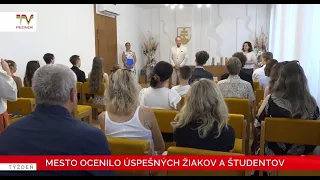 Mesto ocenilo úspešných žiakov a študentov