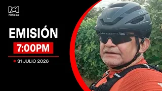Noticias RCN 7:00 p.m. broadcast / Friday, July 31, 2026