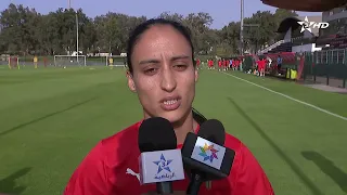 With great determination.. The national women's team players confirm their readiness to face Sout...