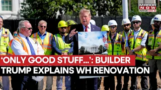 TRUMP THE BUILDER! US President Shows Off What's Behind New White House Helipad In South Lawns