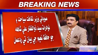 Subai Wazir Saqafat, Siyahaṭ ain Nadirat Syed Zulfiqar Ali Shah jo Hafiz Naem ji bayan te rad-e-amal