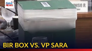 BIR box an 'armory' of evidence vs. VP Sara Duterte, says House prosecutor | GMA News
