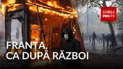 France, like a war zone. Vandalism and arson in major cities during protests