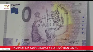 Pezinok ma suvenírovú 0 eurovú bankovku