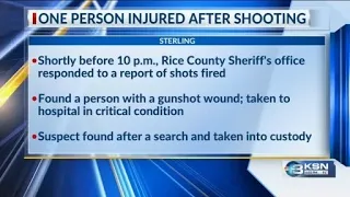 One hospitalized in critical condition after central Kansas shooting