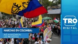 Marchas en Colombia: así avanzaron las protestas en Bogotá y otras ciudades