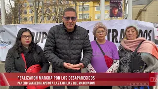 Francisco Saavedra supported family members of the Paillaco and Los Ríos Missing Persons Association