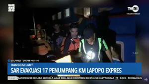 STHI - Banggai Laut: SAR Evakuasi 17 Penumpang KM Lapopo Express