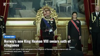 Norway's new King Haakon VIII swears oath of allegiance