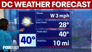 DC Weather Authority: Sunny Saturday with highs in the 60s before changes Sunday