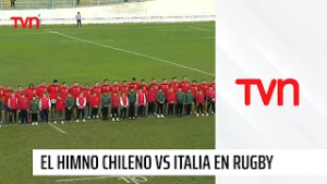 Emocionante: Así se escuchó el Himno Nacional de Chile en la previa del amistoso de rugby en Italia