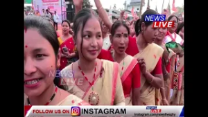 দহোবন কাটি কৰি টিংখাঙত মুখ্যমন্ত্ৰীক আদৰিবলৈ ওলাই আহিল লক্ষাধিক মহিলা