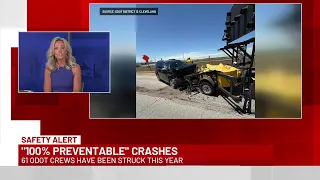 61 ODOT crews have been hit by vehicles this year