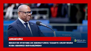 Minisitiri w'Intebe Dr Nsengiyumva yasabye urubyiruko kuba abarinzi bibyagezweho