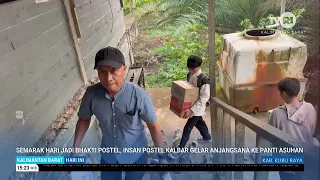 IN CELEBRATION OF THE POSTEL BHAKTI ANNIVERSARY, WEST KALIMANTAN POSTEL STAFF HOLD A VISIT TO AN ...