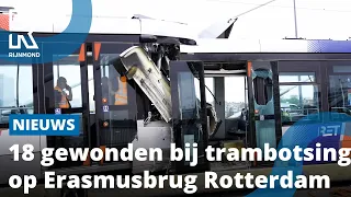 Dit zijn de eerste beelden van de trambotsing | Rijnmond