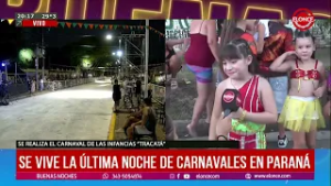 Se vive la última noche de carnavales en Paraná