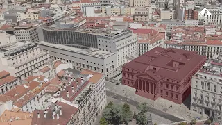 Parliamentary buildings: 89,000 square meters around the Plaza de las Cortes