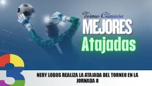 Nery Lobos realiza la atajada del torneo en la Jornada 8