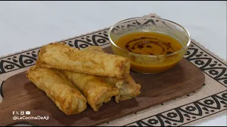 Filipino-Style Ground Beef and Plantain Lumpia Rolls | Ají
