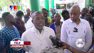 MSPP/ Minister Sinal Bertrand's visit to Hôpital Universitaire de la Paix